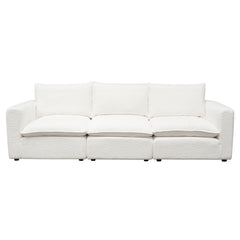 Ivy Faux Shearling Modular Sofa – view 24 – Lusso Furniture Miami