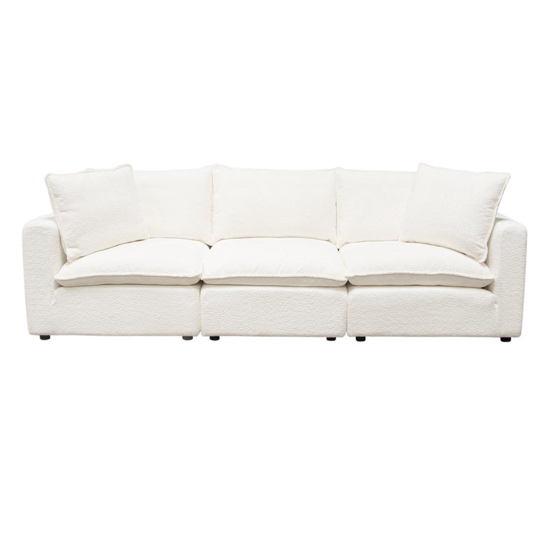 Ivy Faux Shearling Modular Sofa-zoom-