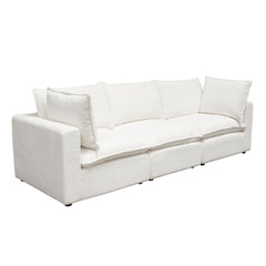 Ivy Faux Shearling Modular Sofa – view 26 – Lusso Furniture Miami