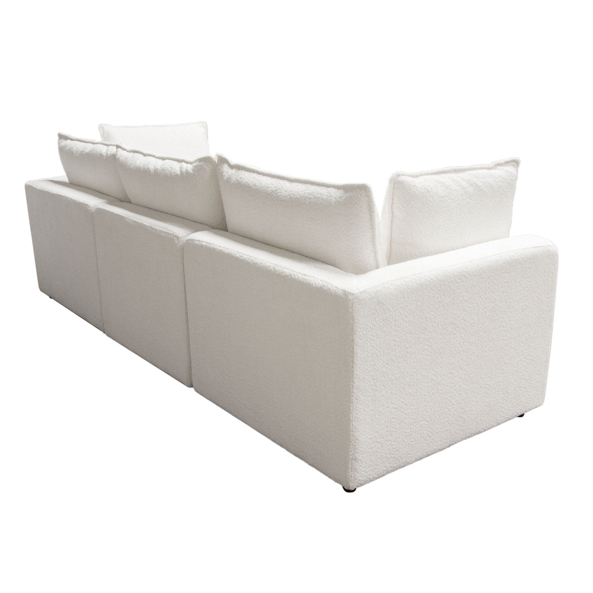 Ivy Faux Shearling Modular Sofa – view 29 – Lusso Furniture Miami
