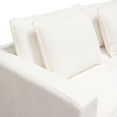 Ivy Faux Shearling Modular Sofa – view 30 – Lusso Furniture Miami