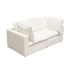 Ivy Faux Shearling Modular Sofa – view 16 – Lusso Furniture Miami