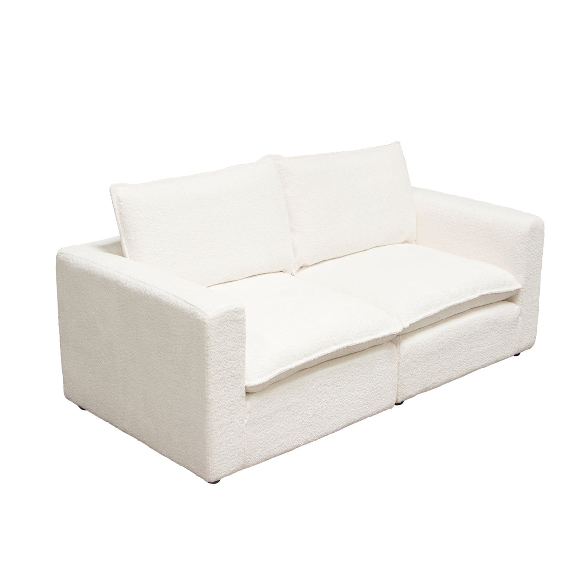Ivy Faux Shearling Modular Sofa – view 17 – Lusso Furniture Miami
