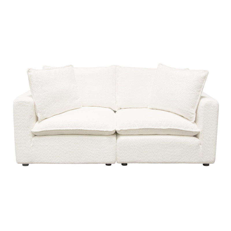 Ivy Faux Shearling Modular Sofa-zoom-