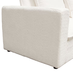 Ivy Faux Shearling Modular Sofa – view 22 – Lusso Furniture Miami