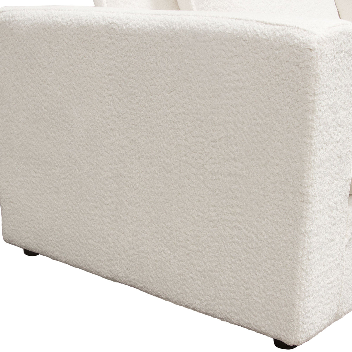 Ivy Faux Shearling Modular Sofa – top view – Lusso Furniture Miami