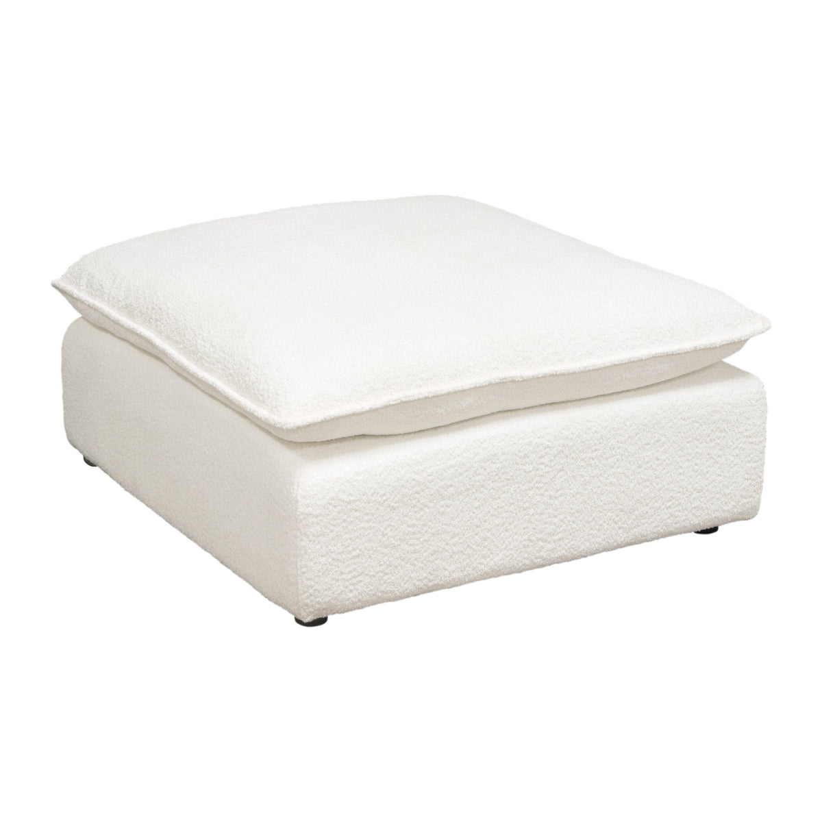 Ivy Faux Shearling Modular Sofa – finish detail – Lusso Furniture Miami