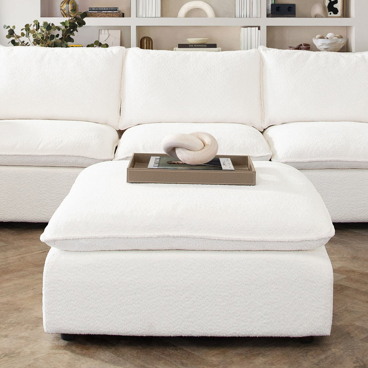 Ivy Faux Shearling Modular Sofa – view 13 – Lusso Furniture Miami