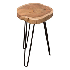 Joss Live Edge Hairpin End Table – detail – Lusso Furniture Miami