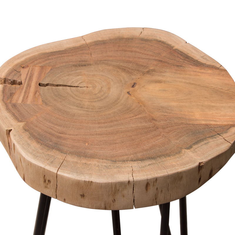 Joss Live Edge Hairpin End Table-zoom-