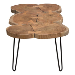 Joss Live Edge Wood Coffee Table – close-up – Lusso Furniture Miami