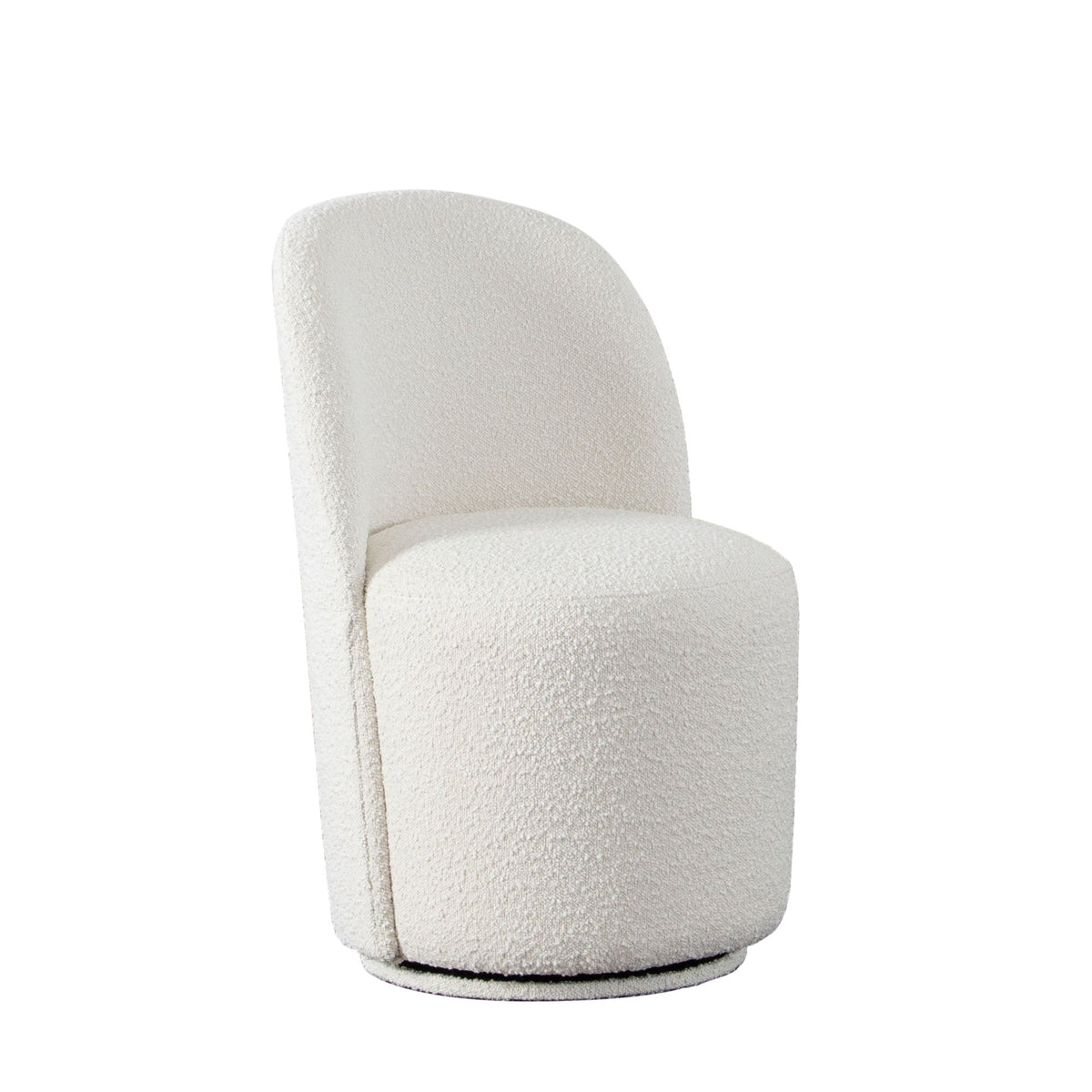 Kendall Swivel Dining Chair Set – side view – Lusso Furniture Miami