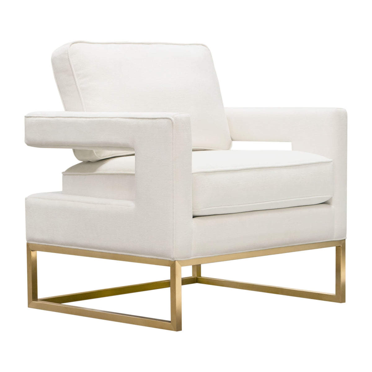 Lake Performance Fabric Accent Chair – angle view – Lusso Furniture Miami
