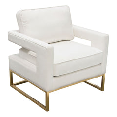 Lake Performance Fabric Accent Chair – side view – Lusso Furniture Miami