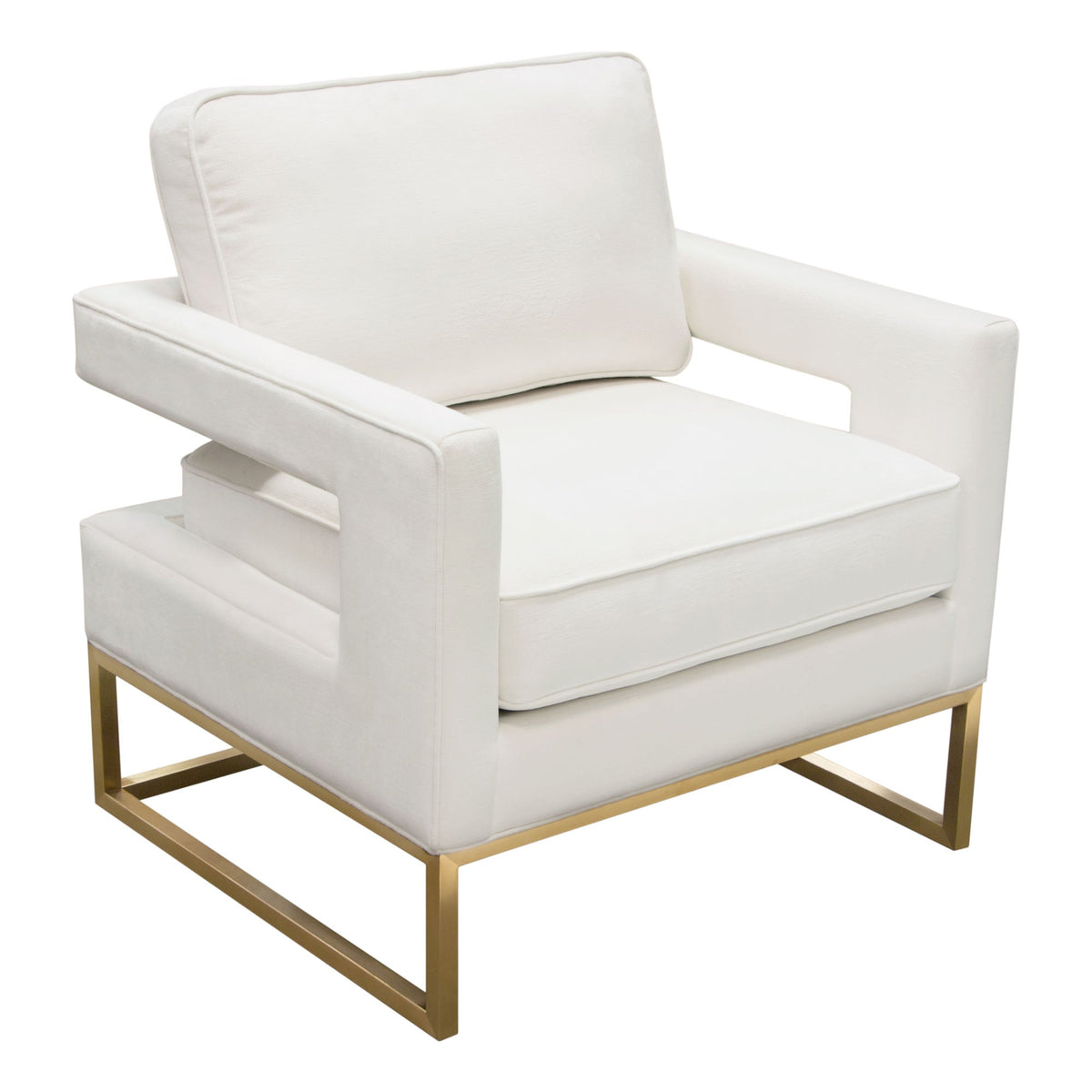 Lake Performance Fabric Accent Chair – side view – Lusso Furniture Miami