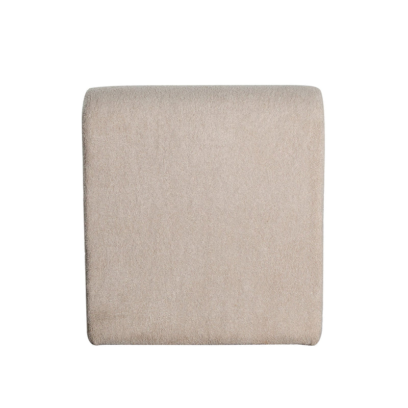 Lana Shearling Armless Accent Chair-zoom-