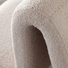 Lana Shearling Armless Dining Chair – room setting – Lusso Furniture Miami