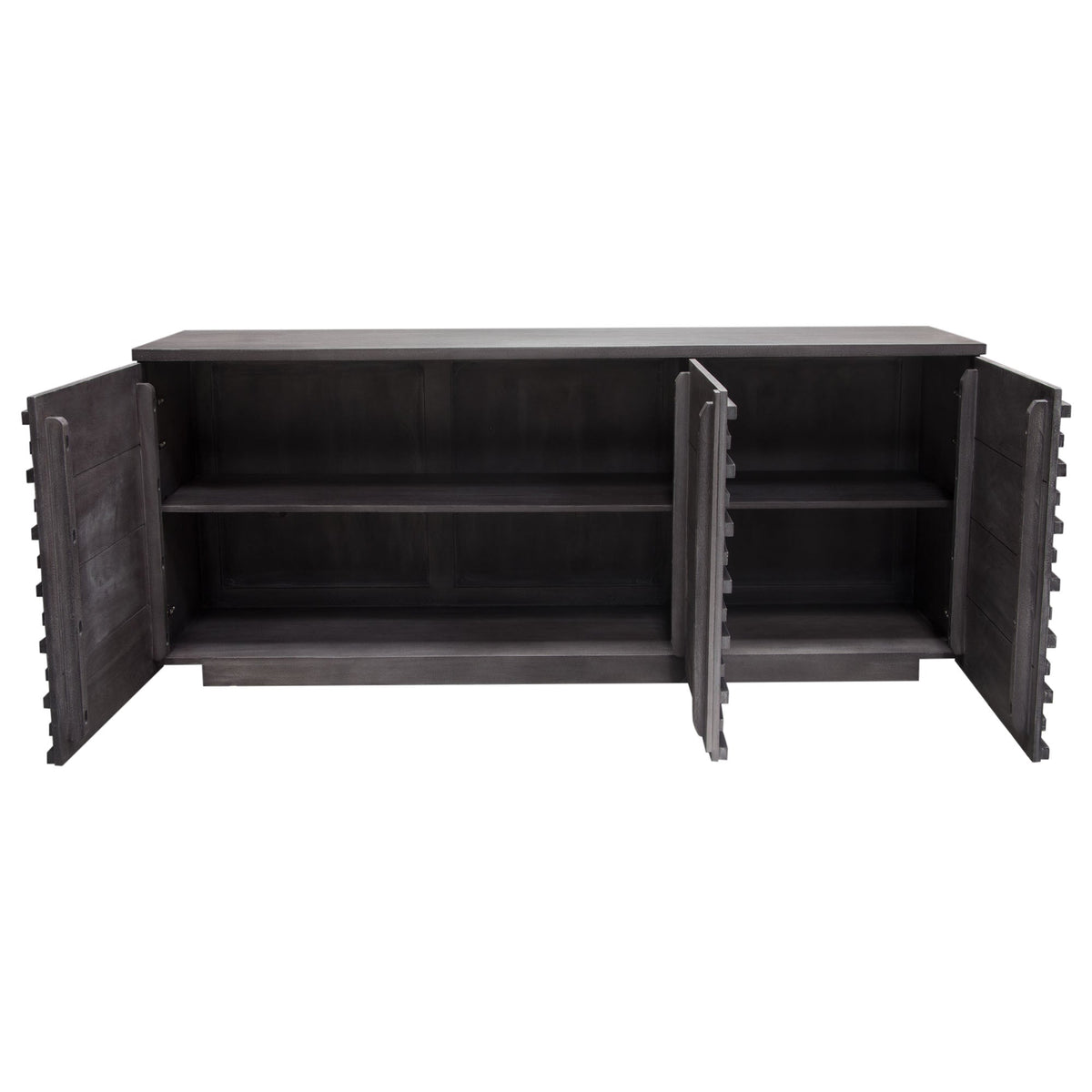 Bastille Acacia Wood Sideboard – side view – Lusso Furniture Miami