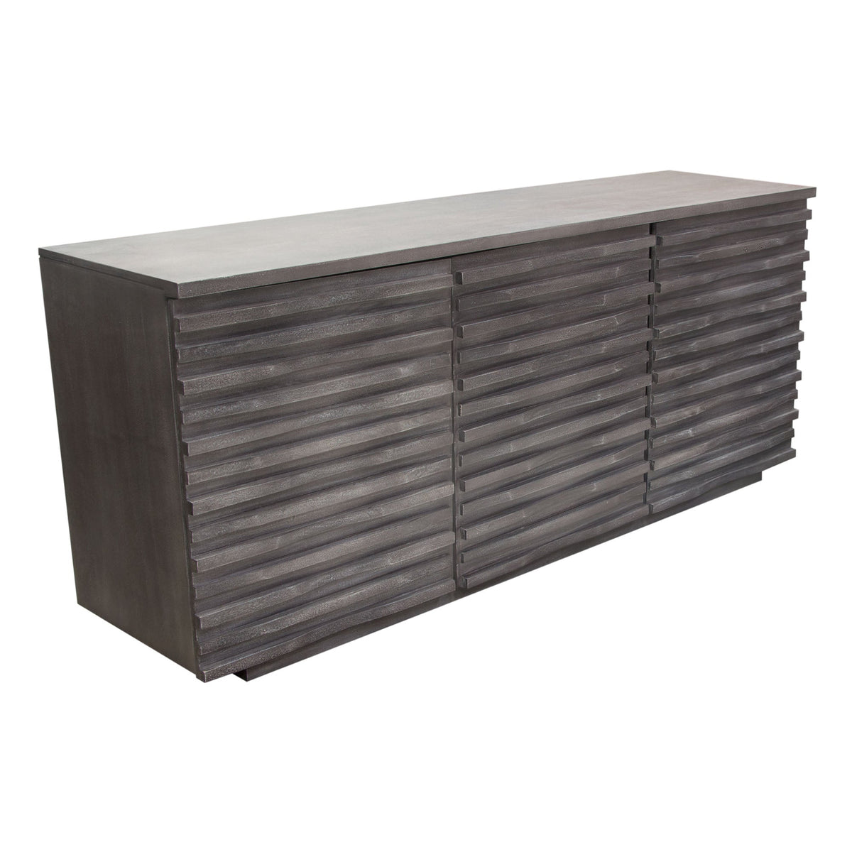 Bastille Acacia Wood Sideboard – back view – Lusso Furniture Miami