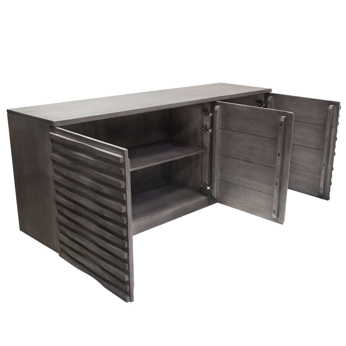 Bastille Acacia Wood Sideboard – close-up – Lusso Furniture Miami