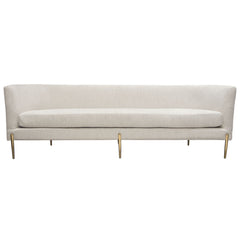 Lane Curved Back Fabric Sofa – angle view – Lusso Furniture Miami