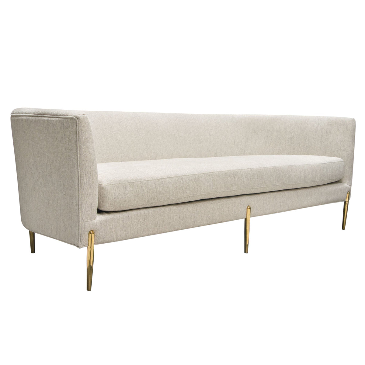 Lane Curved Back Fabric Sofa – detail – Lusso Furniture Miami