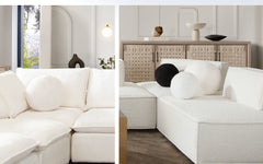Lusso Accent Pillow Set – Light Camel Performance Velvet – view 33 – Lusso Furniture Miami