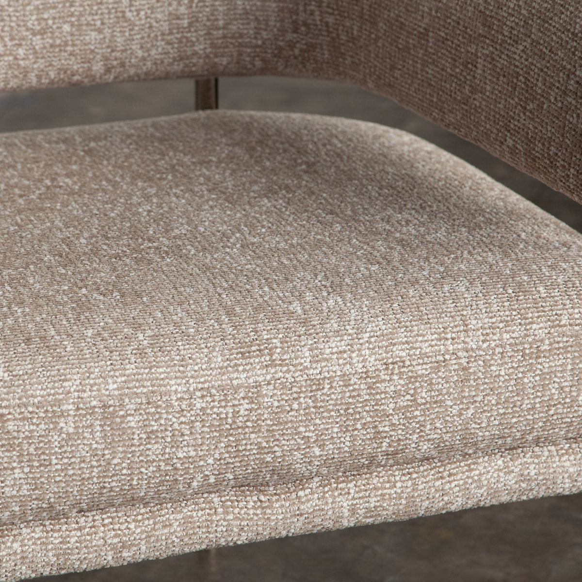 Lark Curved Fabric Dining Chair Set – top view – Lusso Furniture Miami