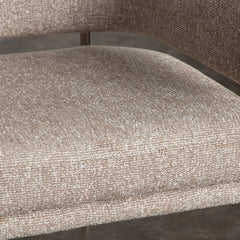 Lark Curved Fabric Dining Chair Set – top view – Lusso Furniture Miami