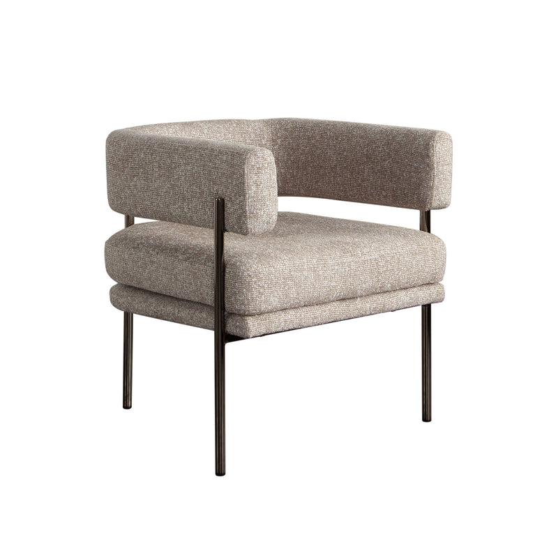 Lark Curved Fabric Dining Chair Set-zoom-