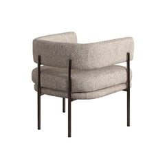 Lark Curved Fabric Dining Chair Set – room setting – Lusso Furniture Miami