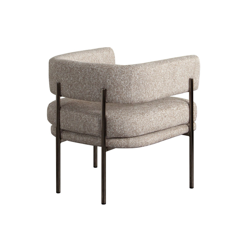 Lark Curved Fabric Dining Chair Set-zoom-