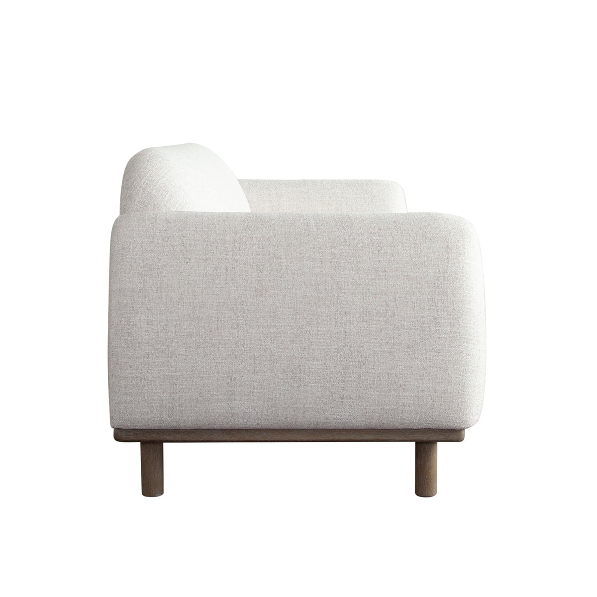 Larson Wood Trim Sofa – side view – Lusso Furniture Miami