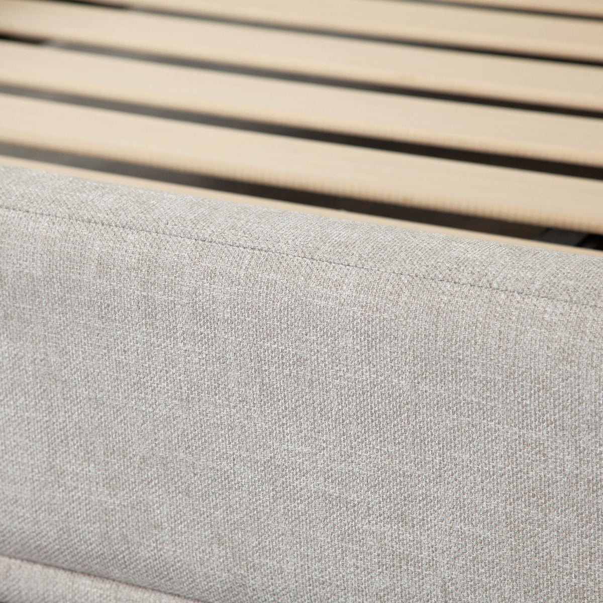 Leandro Low Profile Upholstered Bed – back view – Lusso Furniture Miami
