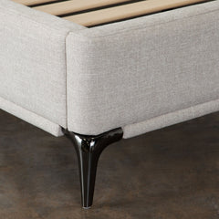 Leandro Low Profile Upholstered Bed – top view – Lusso Furniture Miami