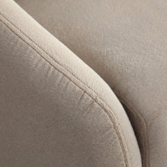 Lena Faux Alpaca Swivel Chair – back view – Lusso Furniture Miami