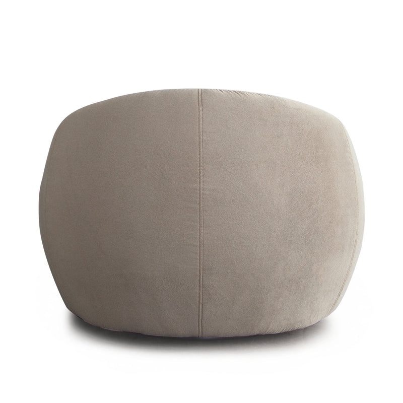 Lena Faux Alpaca Swivel Chair-zoom-