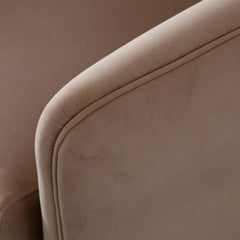 Leyah Performance Velvet Accent Chair – top view – Lusso Furniture Miami