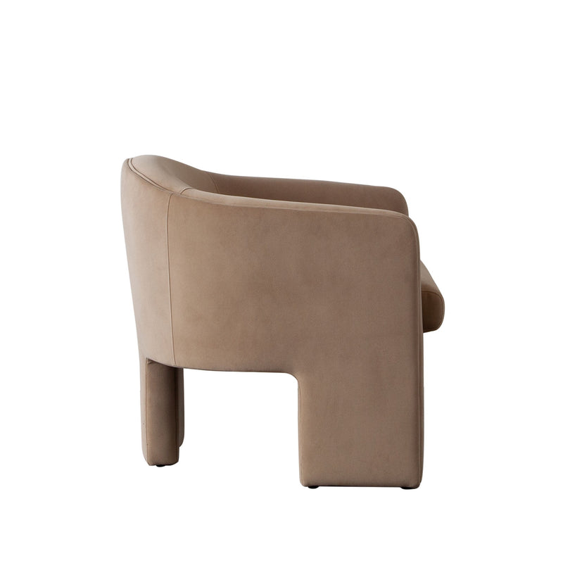 Leyah Performance Velvet Accent Chair-zoom-