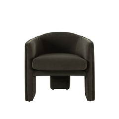 Leyah Performance Velvet Accent Chair – Winter Moss Performance Velvet – alternate view – Lusso Furniture Miami