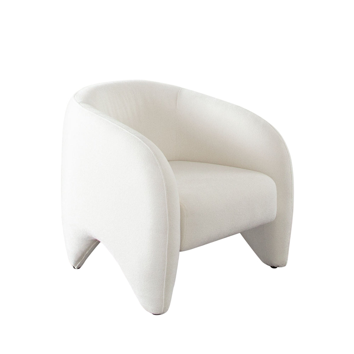 Link Contoured Arm Accent Chair – angle view – Lusso Furniture Miami