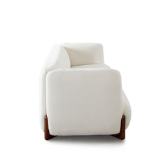 Link Curved Fabric Sofa – room setting – Lusso Furniture Miami
