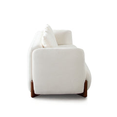 Link Curved Fabric Sofa – back view – Lusso Furniture Miami