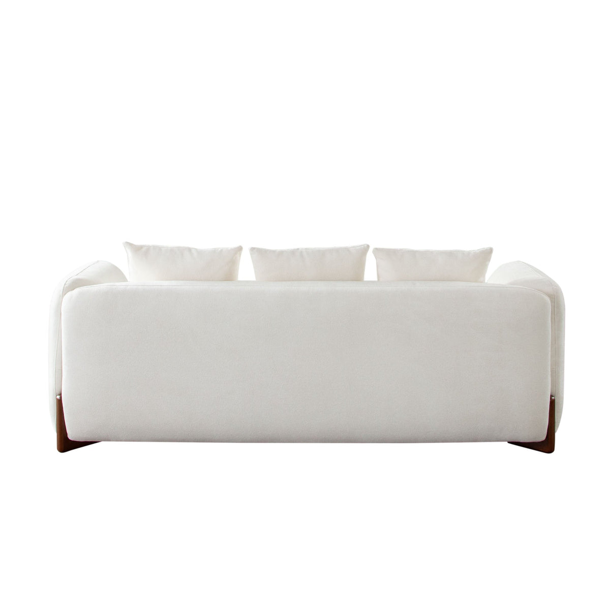Link Curved Fabric Sofa – top view – Lusso Furniture Miami