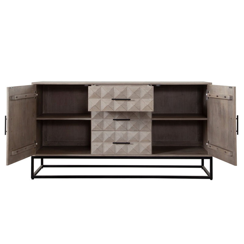 Madera Carved Solid Wood Dresser-zoom-