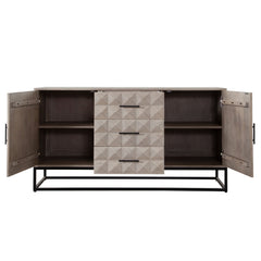 Madera Carved Solid Wood Dresser – detail – Lusso Furniture Miami