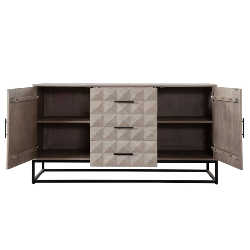 Madera Carved Solid Wood Dresser-zoom-