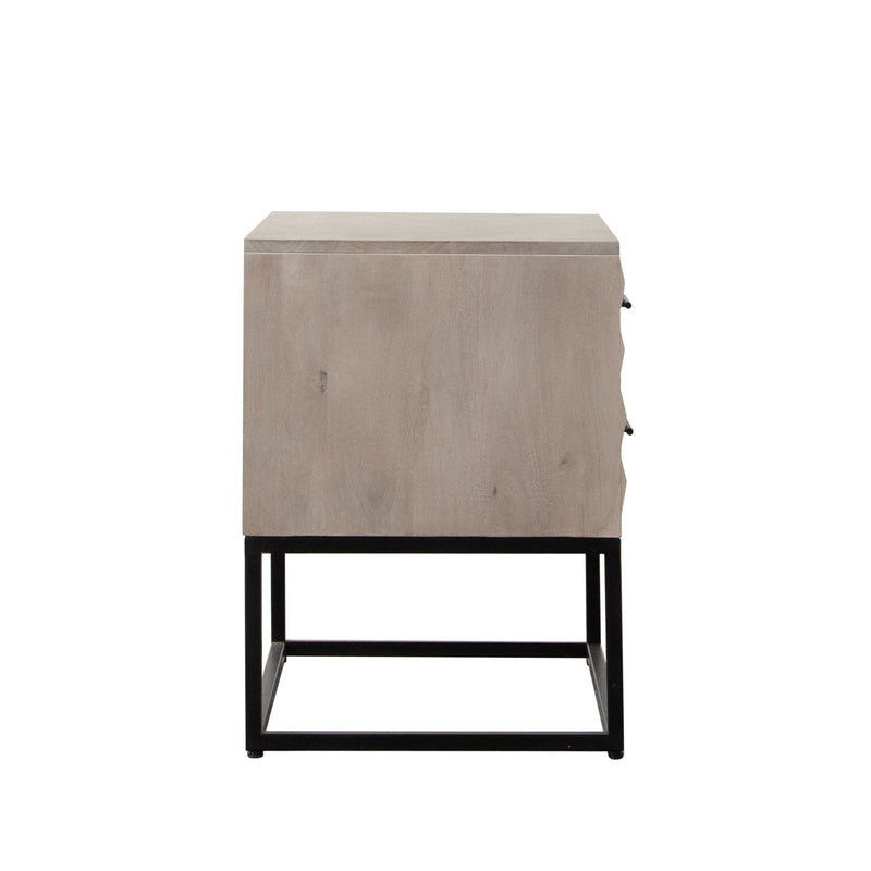 Madera Two Drawer Wood End Table-zoom-