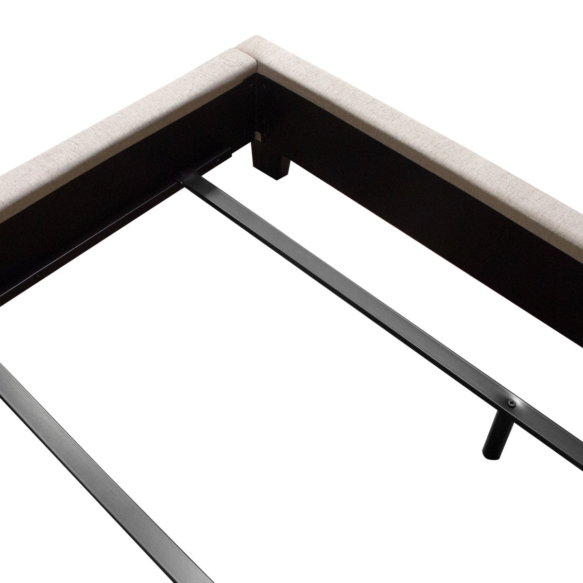 Madison Ave Tufted Wingback Bed – back view – Lusso Furniture Miami