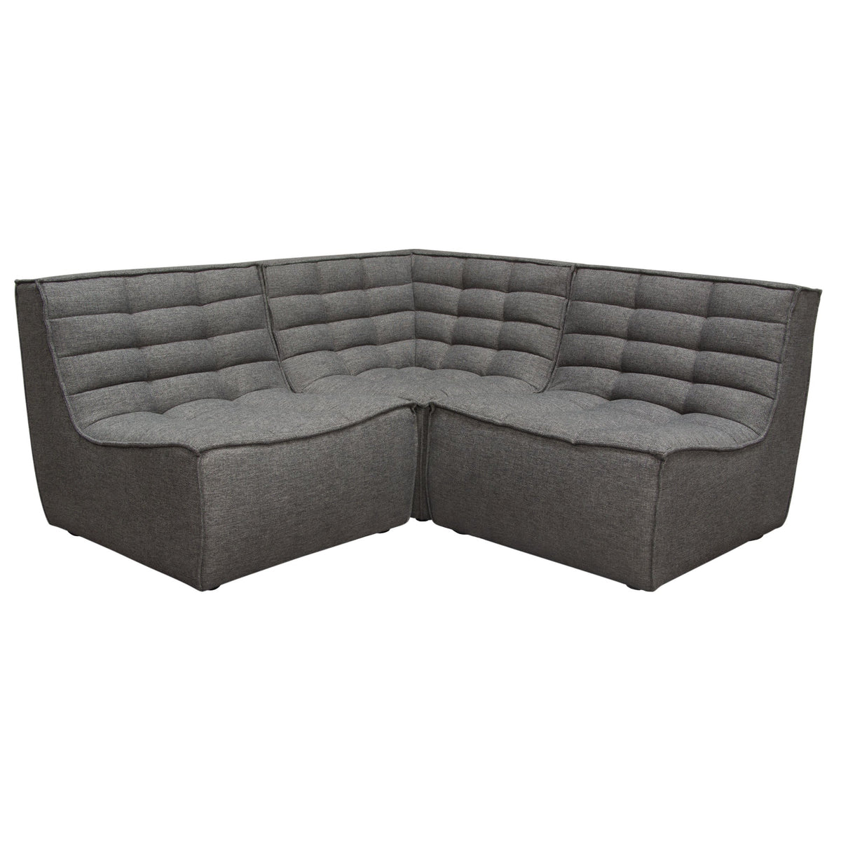 Marshall Grid Tufted Modular Sectional – finish detail – Lusso Furniture Miami